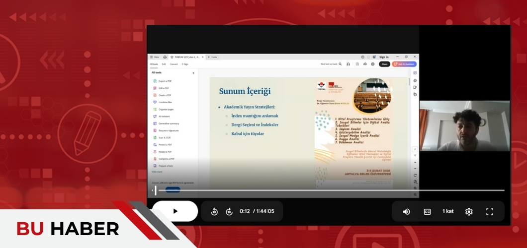 TÜBİTAK BİDEB TARAFINDAN DESTEKLENEN 2237-A KODLU PROJE BAŞARIYLA TAMAMLANDI!
