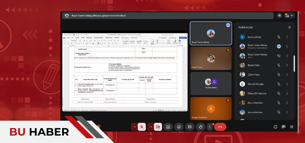 “TSE ISO 9001 İç Tetkik Bilgilendirme Toplantısı” düzenlendi.